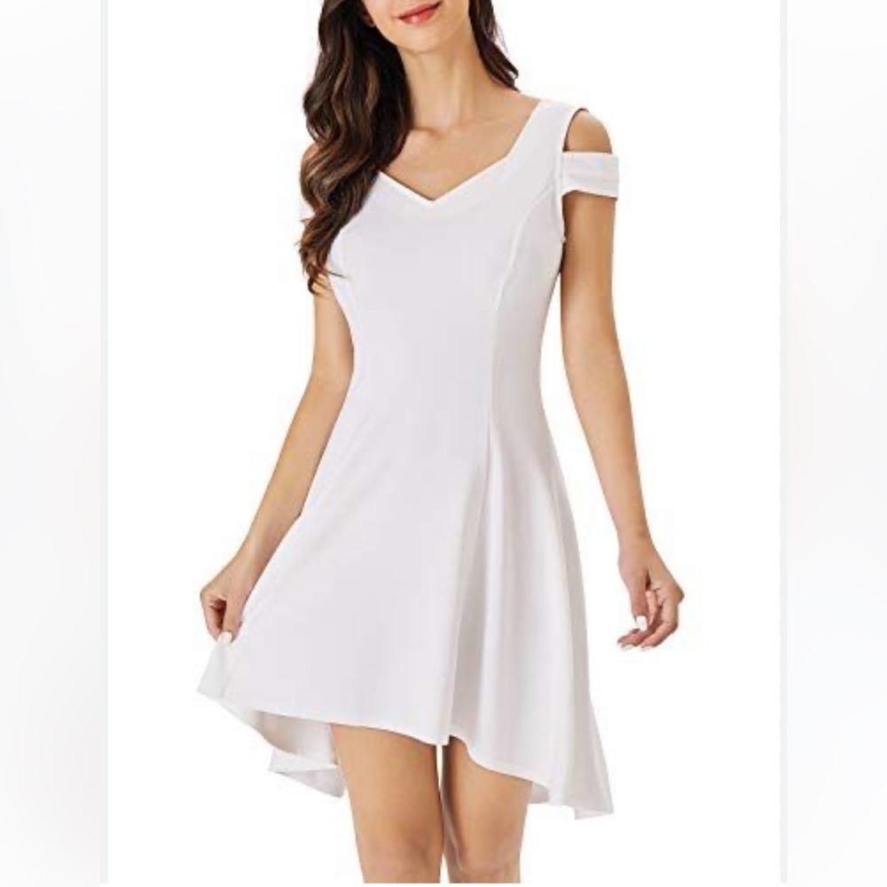 InsNova Summer White Cocktail Dress